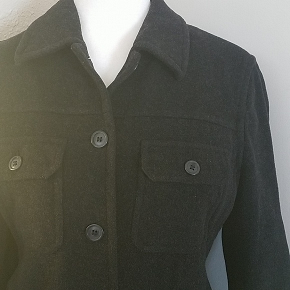 𝅺J Crew wool blend coat sz Small - Picture 2 of 8